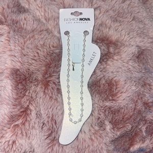 Pearl fashion nova anklet